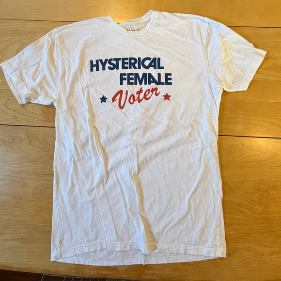 Hysterical female voter Rachel Antonoff T Shirt. - Picture 1 of 3